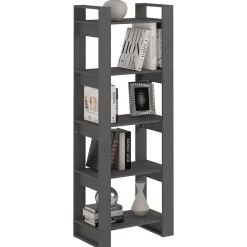 VidaXL Bibliothèque-Séparateur de pièce Gris 60x35x160 cm Bois massif 813891