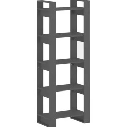 VidaXL Bibliothèque-Séparateur de pièce Gris 60x35x160 cm Bois massif 813891