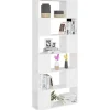 VidaXL Bibliothèque-Séparateur de pièce Blanc 80x24x186 cm Aggloméré