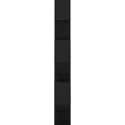 VidaXL Bibliothèque-Séparateur de pièce Noir 80x24x186 cm Aggloméré