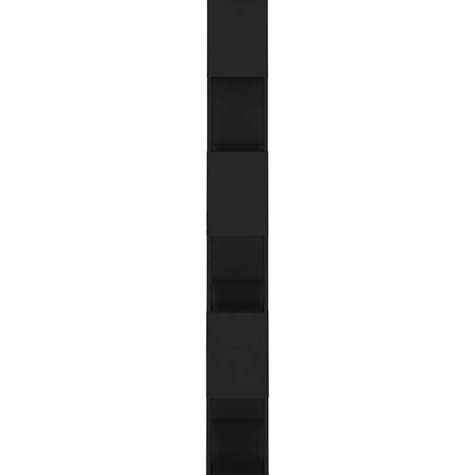 VidaXL Bibliothèque-Séparateur de pièce Noir 80x24x186 cm Aggloméré