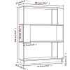 VidaXL Bibliothèque-Séparateur de pièce 80x25x101 cm Pin solide 814054