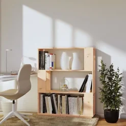 VidaXL Bibliothèque-Séparateur de pièce 80x25x101 cm Pin solide 814054