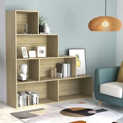 VidaXL Bibliothèque/Séparateur de pièce Chêne sonoma 155x24x160 cm