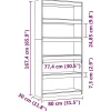VidaXL Bibliothèque-Séparateur de pièce 80x30x167,4 cm Bois de pin
