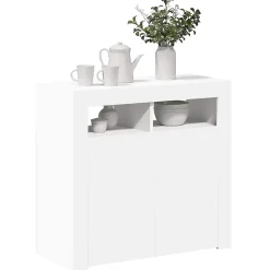 vidaXL Buffet avec Lumières LED, Meuble de Rangement, Armoire de Rangement, Organisateur de Salon Salle de Séjour Intérieur, 80432
