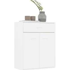 vidaXL Buffet Blanc 60 x 30 x 75 cm Aggloméré