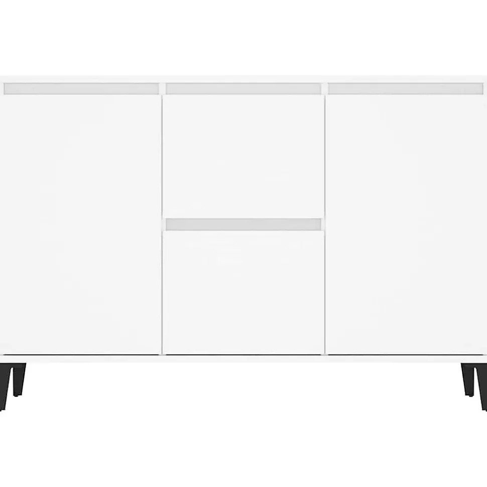 vidaXL Buffet blanc 104x35x70 cm bois d'ingénierie 806112
