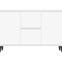vidaXL Buffet blanc 104x35x70 cm bois d'ingénierie 806112