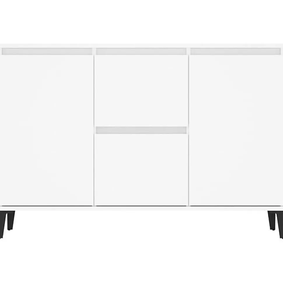 vidaXL Buffet blanc 104x35x70 cm bois d'ingénierie 806112