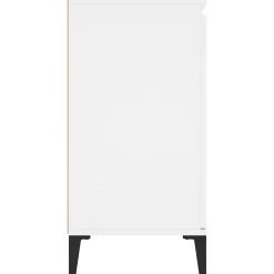 vidaXL Buffet blanc 104x35x70 cm bois d'ingénierie 806112