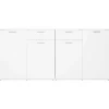 vidaXL Buffet Blanc 160x36x75 cm Aggloméré