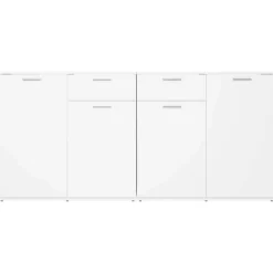 vidaXL Buffet Blanc 160x36x75 cm Aggloméré