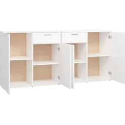 vidaXL Buffet Blanc 160x36x75 cm Aggloméré
