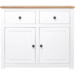 vidaXL Buffet Blanc 93x40x80 cm Pin Gamme Panama 282699