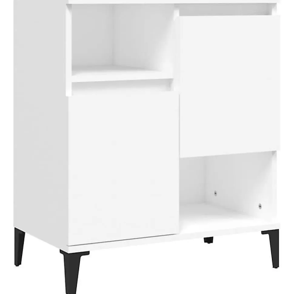 vidaXL Buffet Blanc 60x35x70 cm Bois d'ingénierie 821148
