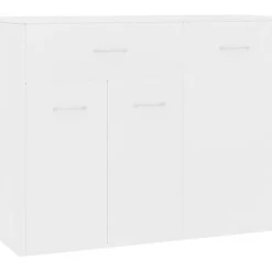 vidaXL Buffet Blanc 88x30x70 cm Aggloméré