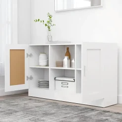 vidaXL Buffet Blanc 120x30,5x70 cm Aggloméré