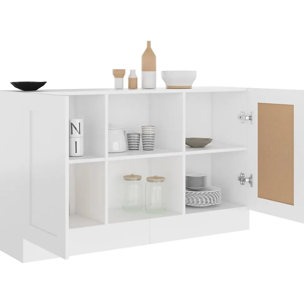 vidaXL Buffet Blanc 120x30,5x70 cm Aggloméré