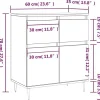 vidaXL Buffet Blanc 60x35x70 cm Bois d'ingénierie 831108