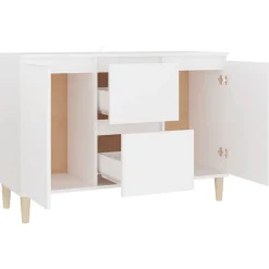 vidaXL Buffet blanc 101x35x70 cm bois d'ingénierie 806103
