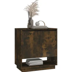 vidaXL Buffet Chêne fumé, Aggloméré, 70 x 41 x 75 cm (l x P x H)