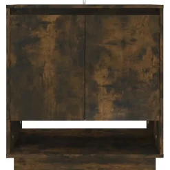 vidaXL Buffet Chêne fumé, Aggloméré, 70 x 41 x 75 cm (l x P x H)