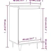vidaXL Buffet chêne fumé 40x35x70 cm bois d'ingénierie 831062