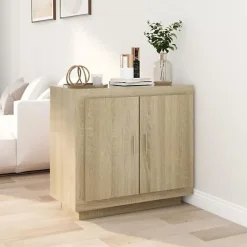 vidaXL Buffet Chêne sonoma 80x40x75 cm Bois d'ingénierie 811820