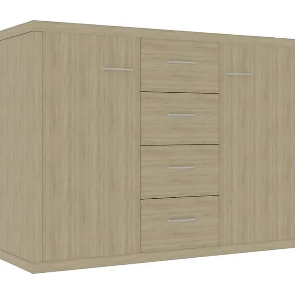 vidaXL Buffet Chêne sonoma 88x30x65 cm Aggloméré