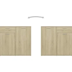 vidaXL Buffet Chêne sonoma 160x36x75 cm Bois d'ingénierie 3074930