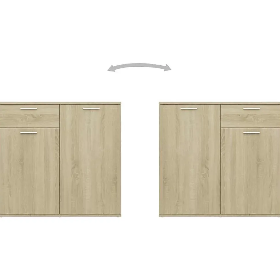 vidaXL Buffet Chêne sonoma 160x36x75 cm Bois d'ingénierie 3074930