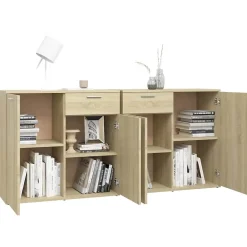 vidaXL Buffet Chêne sonoma 160x36x75 cm Bois d'ingénierie 3074930