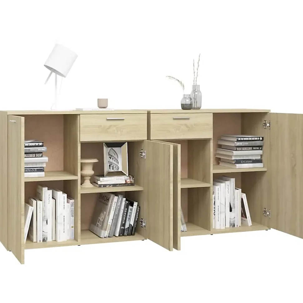 vidaXL Buffet Chêne sonoma 160x36x75 cm Bois d'ingénierie 3074930