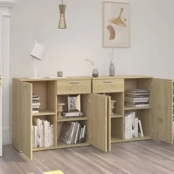 vidaXL Buffet Chêne sonoma 160x36x75 cm Bois d'ingénierie 3074930