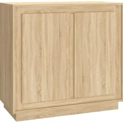 vidaXL Buffet chêne sonoma 80x34x75 cm bois d'ingénierie 819887