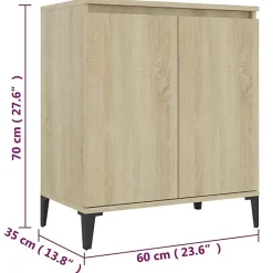 vidaXL Buffet Chêne sonoma 60x35x70 cm Aggloméré
