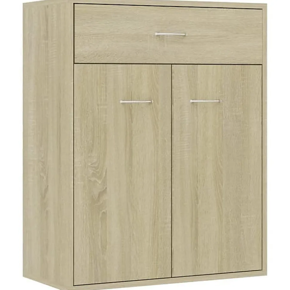 vidaXL Buffet Chêne sonoma 60x30x75 cm Bois d'ingénierie 800714