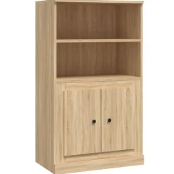 vidaXL Buffet haut chêne sonoma 60x35,5x103,5 cm bois d'ingénierie 816315