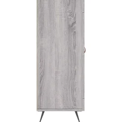 vidaXL Buffet sonoma gris 69,5x34x90 cm bois d'ingénierie 828018