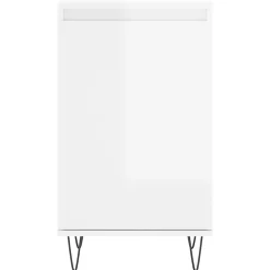 vidaXL Buffets 2 pcs blanc brillant 40x35x70 cm bois d'ingénierie 831057