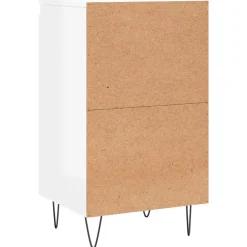 vidaXL Buffets 2 pcs blanc brillant 40x35x70 cm bois d'ingénierie 831057