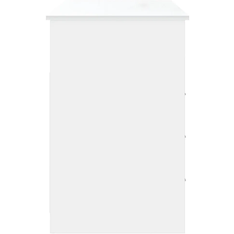 vidaXL Bureau avec tiroirs Blanc 102x50x76 cm Bois d'ingénierie 823032