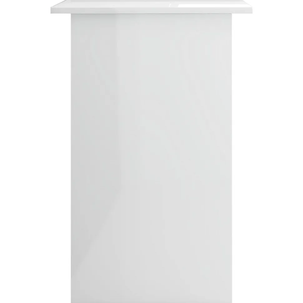 vidaXL Bureau Blanc brillant 90x50x74 cm Aggloméré