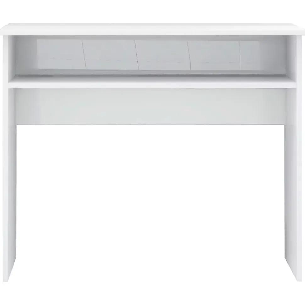 vidaXL Bureau Blanc brillant 90x50x74 cm Aggloméré