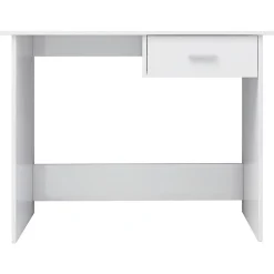 vidaXL Bureau Blanc brillant 100 x 50 x 76 cm Aggloméré