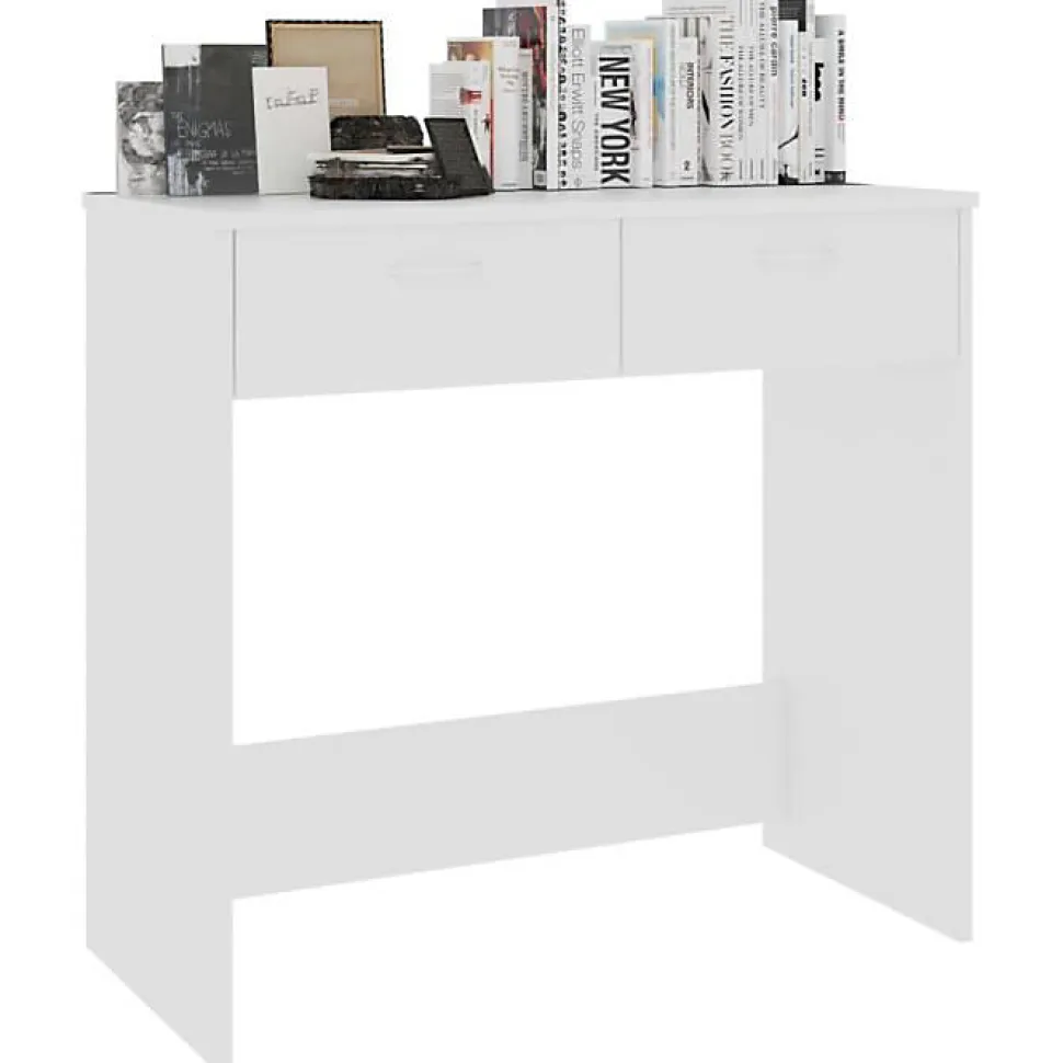 vidaXL Bureau Blanc 80x40x75 cm Aggloméré