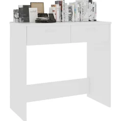 vidaXL Bureau Blanc 80x40x75 cm Aggloméré