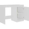 vidaXL Bureau Blanc 100x50x76 cm Aggloméré