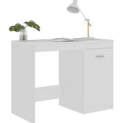 vidaXL Bureau Blanc 100x50x76 cm Aggloméré